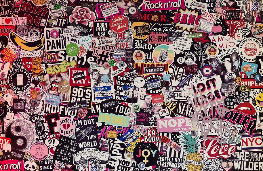 sticker wall